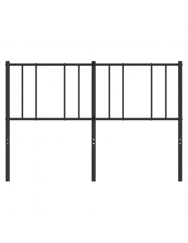 Testiera in Metallo Nero 120 cm