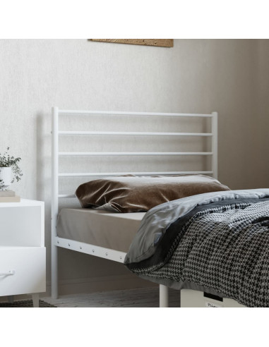 Testiera in Metallo Bianco 75 cm