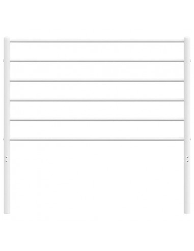 Testiera in Metallo Bianco 75 cm