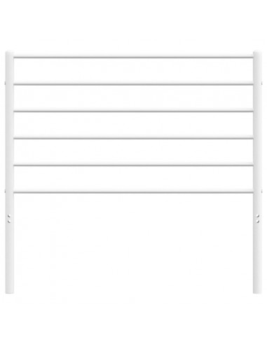 Testiera in Metallo Bianco 80 cm