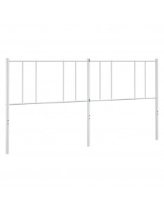 Testiera in Metallo Bianco 180 cm 2