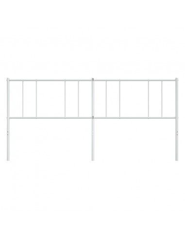 Testiera in Metallo Bianco 180 cm