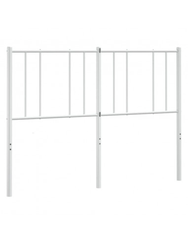 Testiera in Metallo Bianco 135 cm