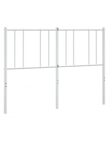 Testiera in Metallo Bianco 135 cm