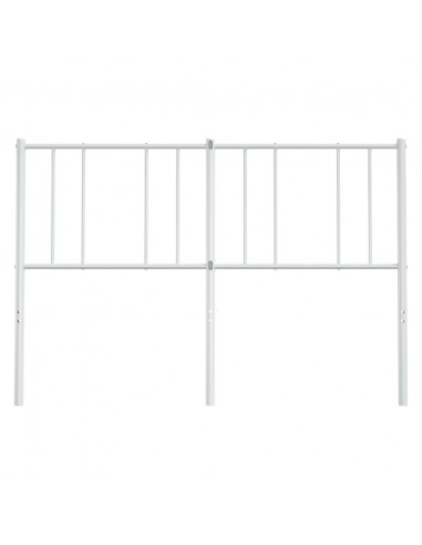 Testiera in Metallo Bianco 135 cm