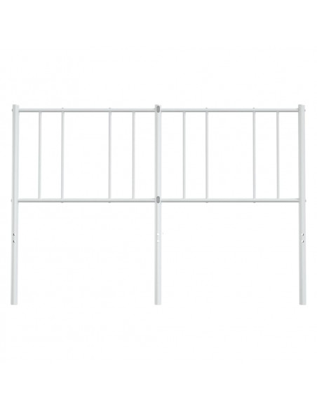 Testiera in Metallo Bianco 135 cm