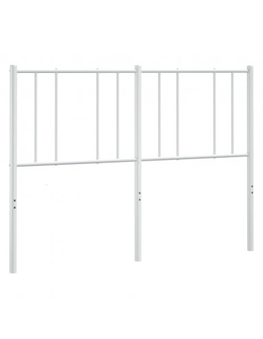 Testiera in Metallo Bianco 135 cm