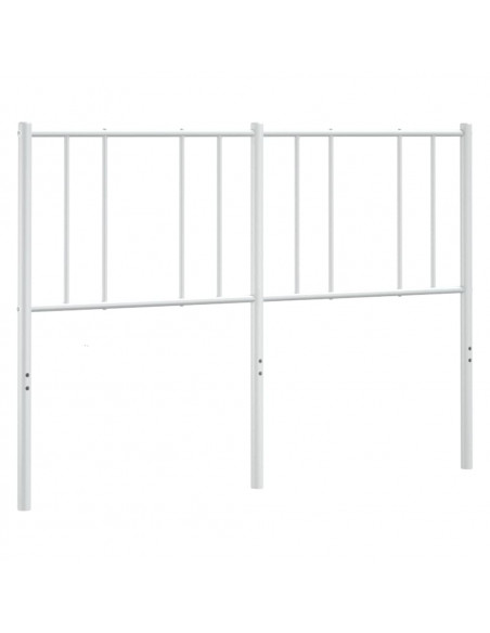 Testiera in Metallo Bianco 135 cm