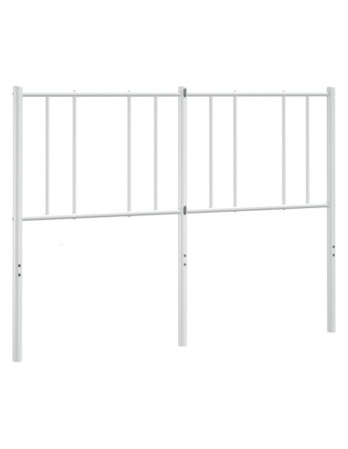 Testiera in Metallo Bianco 150 cm