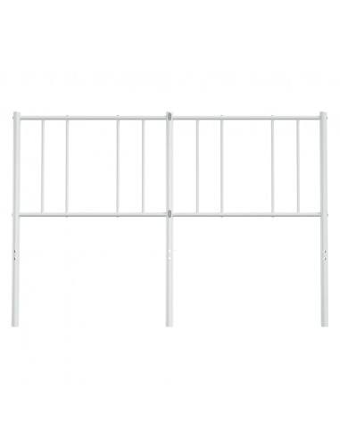 Testiera in Metallo Bianco 150 cm