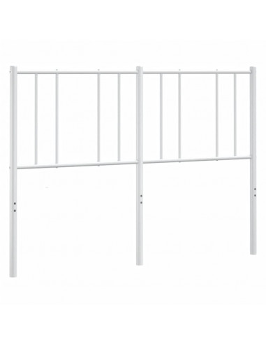 Testiera in Metallo Bianco 150 cm