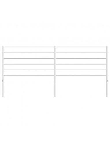 Testiera in Metallo Bianco 200 cm