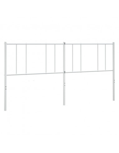 Testiera in Metallo Bianco 193 cm