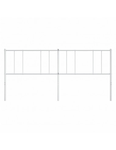 Testiera in Metallo Bianco 193 cm