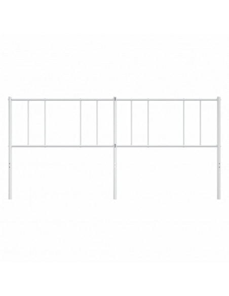 Testiera in Metallo Bianco 193 cm