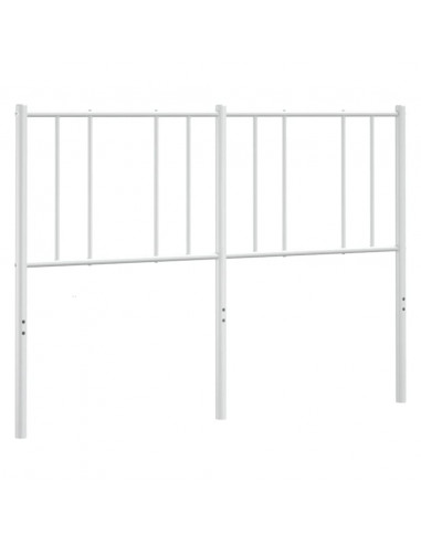 Testiera in Metallo Bianco 160 cm