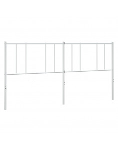 Testiera in Metallo Bianco 200 cm 2