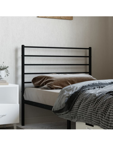 Testiera in Metallo Nero 90 cm