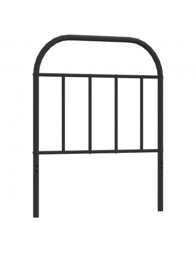 Testiera in Metallo Nero 75 cm