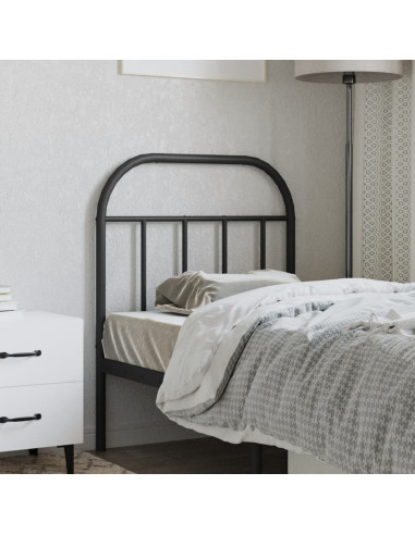 Testiera in Metallo Nero 75 cm