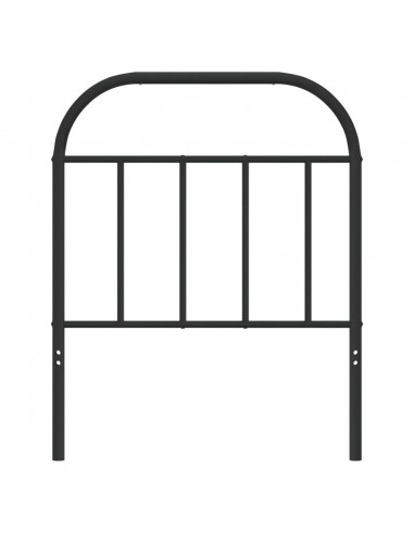 Testiera in Metallo Nero 75 cm