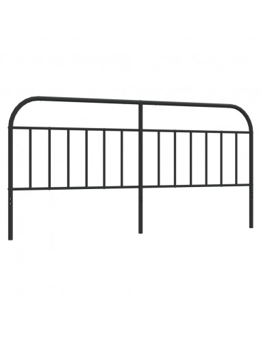 Testiera in Metallo Nero 193 cm