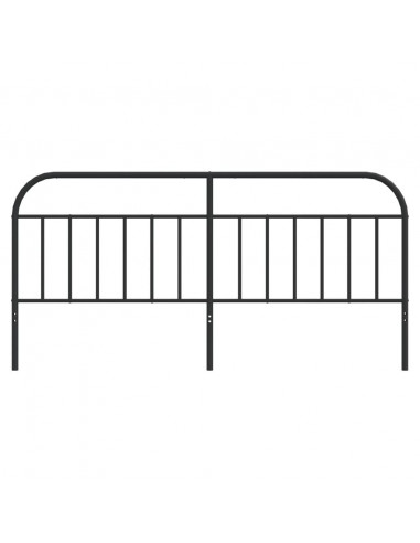 Testiera in Metallo Nero 193 cm