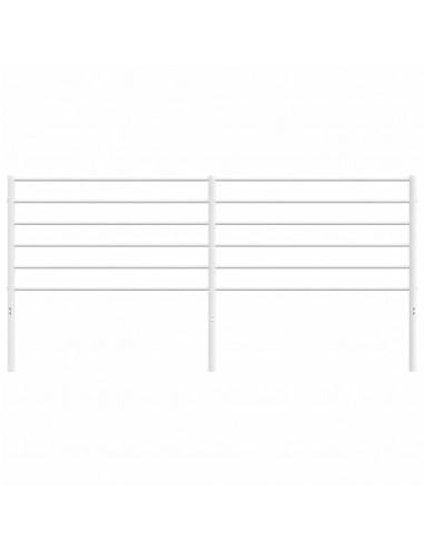 Testiera in Metallo Bianco 180 cm