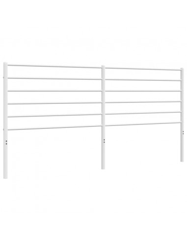 Testiera in Metallo Bianco 193 cm