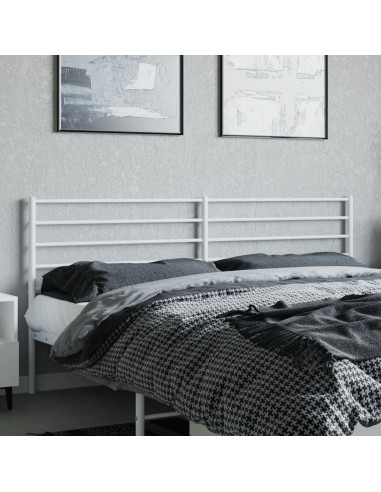 Testiera in Metallo Bianco 193 cm