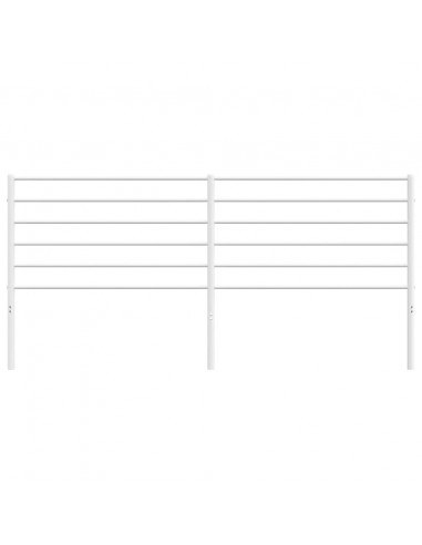 Testiera in Metallo Bianco 193 cm