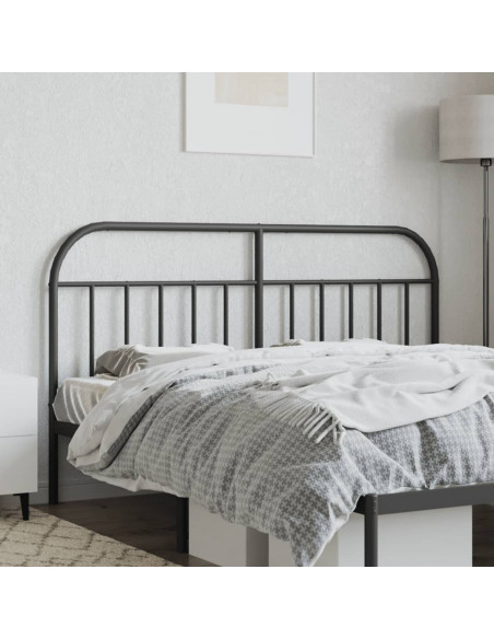 Testiera di Ricambio in Metallo Nero 180 cm