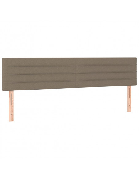 Testiera 2 pz Tortora 90x5x78/88 cm in Tessuto
