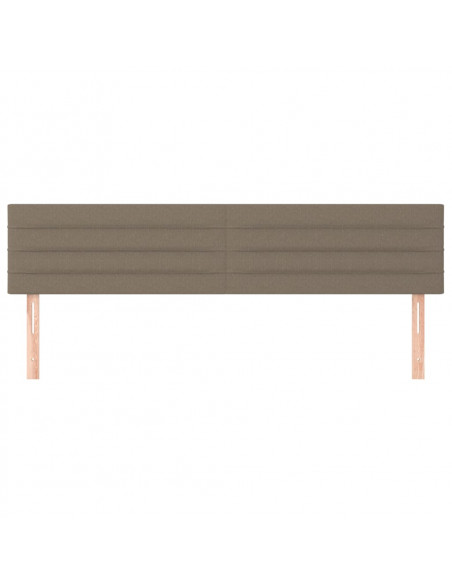 Testiera 2 pz Tortora 90x5x78/88 cm in Tessuto