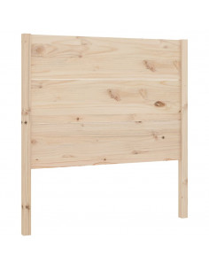 Testiera per Letto 81x4x100 cm in Legno Massello di Pino 2