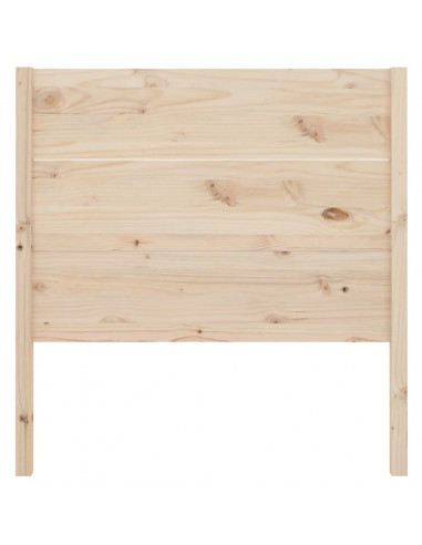 Testiera per Letto 81x4x100 cm in Legno Massello di Pino