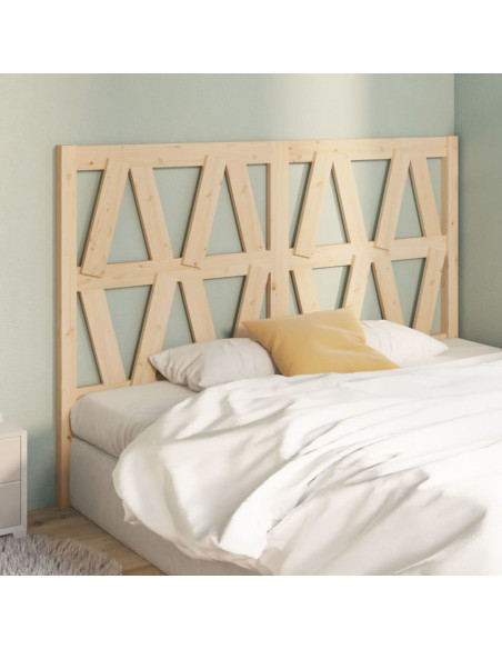 Testiera per Letto 141x4x100 cm in Legno Massello di Pino