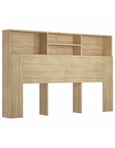 Testiera con Contenitore Rovere Sonoma 160x19x103,5 cm