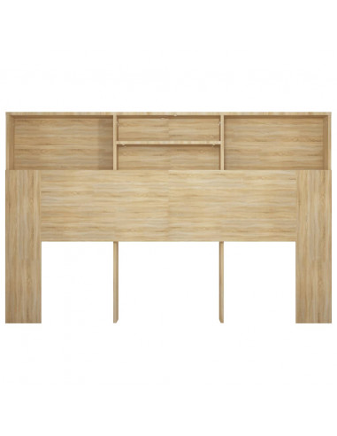 Testiera con Contenitore Rovere Sonoma 160x19x103,5 cm