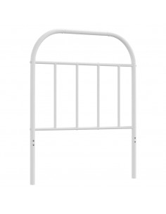 Testiera in Metallo Bianco 75 cm 2