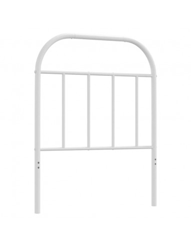 Testiera in Metallo Bianco 75 cm