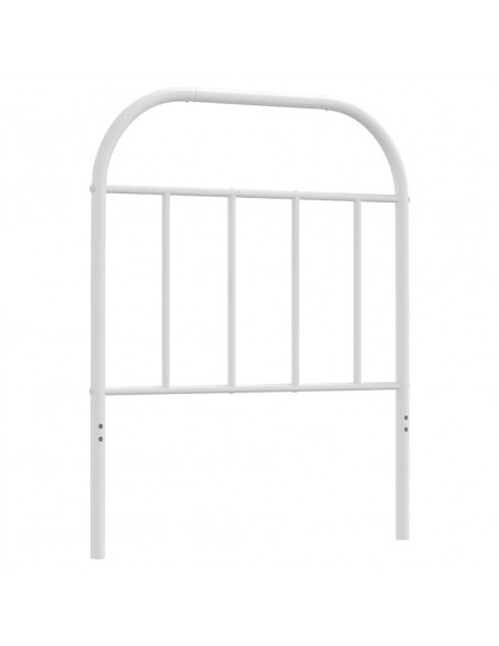 Testiera in Metallo Bianco 75 cm