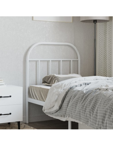 Testiera in Metallo Bianco 75 cm