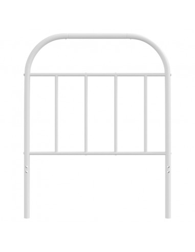 Testiera in Metallo Bianco 75 cm