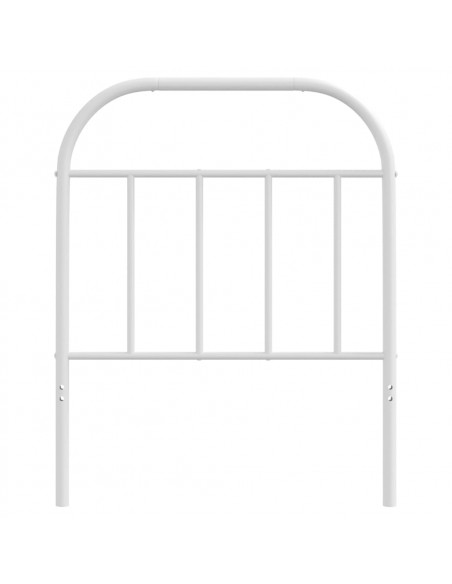 Testiera in Metallo Bianco 75 cm
