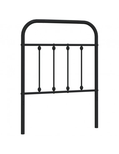 Testiera in Metallo Nero 75 cm