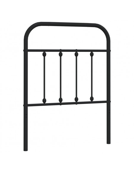 Testiera in Metallo Nero 75 cm