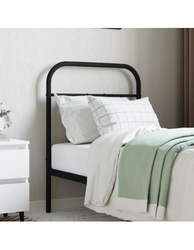 Testiera in Metallo Nero 75 cm