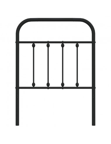 Testiera in Metallo Nero 75 cm