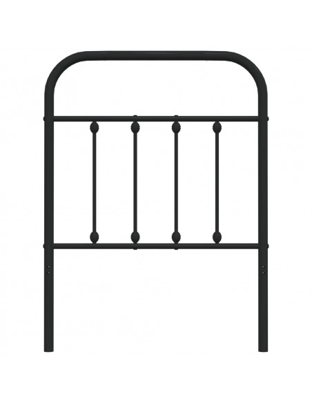 Testiera in Metallo Nero 75 cm